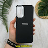 قاب گوشی Galaxy A05S سامسونگ لدر دیزاین SOFT Lether Design طرح چرم درجه یک لوگو برجسته مشکی کد 51988