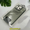 قاب گوشی iPhone 15 Pro Max آیفون شیشه ای مگ سیف دار مگنتی اورجینال CLASSIC FIT لنز فلزی خاکستری کد 52077
