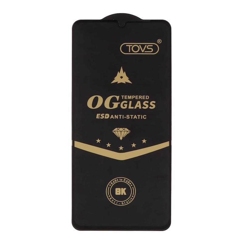 گلس گوشی شیشه ای TOVS OG GLASS سری آنتی استاتیک ESD ANTI STATIC اورجینال برای Galaxy A05S / A06 / Realme C51 / Realme C53 / Narzo N53 کد 44200