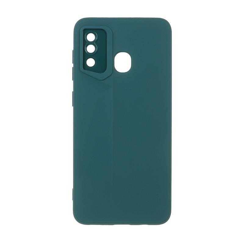 قاب گوشی Galaxy A20 - Galaxy A30 سامسونگ Porsche Design سیلیکونی ژله ای محافظ لنز دار سبز کد E69-44237