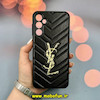 قاب گوشی Galaxy A24 سامسونگ پافر چرمی اورجینال Hard محافظ لنز دار طرح YSL مشکی کد 52309