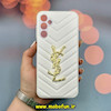 قاب گوشی Galaxy A24 سامسونگ پافر چرمی اورجینال Hard محافظ لنز دار طرح YSL سفید کد 52310