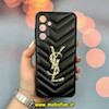 قاب گوشی Galaxy A25 سامسونگ پافر چرمی اورجینال Hard محافظ لنز دار طرح YSL مشکی کد 52314