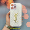 قاب گوشی iPhone 14 Pro Max آیفون پافر چرمی اورجینال Hard محافظ لنز دار طرح YSL سفید کد 52344