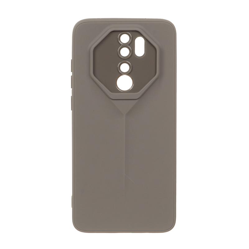 قاب گوشی Redmi Note 8 Pro شیائومی Porsche Design سیلیکونی ژله ای محافظ لنز دار خاکستری کد E69-44314