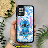 قاب گوشی Galaxy A12 - Galaxy M12 سامسونگ طرح سیلیکونی Solid آینه ای محافظ لنزدار طرح استیج STITCH مشکی کد 44406