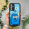قاب گوشی Galaxy A15 سامسونگ طرح سیلیکونی Solid آینه ای محافظ لنزدار طرح سالیوان Salivan مشکی کد 44413