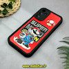 قاب گوشی Galaxy A15 سامسونگ طرح سیلیکونی Solid آینه ای محافظ لنزدار طرح سوپر ماریو Super Mario مشکی کد 44414