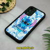 قاب گوشی Galaxy A15 سامسونگ طرح سیلیکونی Solid آینه ای محافظ لنزدار طرح استیج STITCH مشکی کد 44415