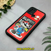 قاب گوشی Galaxy A21S سامسونگ طرح سیلیکونی Solid آینه ای محافظ لنزدار طرح سوپر ماریو Super Mario مشکی کد 44425