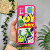 قاب گوشی Galaxy A21S سامسونگ طرح سیلیکونی Solid آینه ای محافظ لنزدار طرح داستان اسباب بازی صورتی فانتزی کد 44426