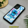 قاب گوشی Galaxy A32 4G سامسونگ طرح سیلیکونی Solid آینه ای محافظ لنزدار طرح استیج Stitch مشکی کد 44435