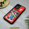 قاب گوشی Galaxy A32 4G سامسونگ طرح سیلیکونی Solid آینه ای محافظ لنزدار طرح سوپر ماریو Super Mario مشکی کد 44436