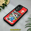 قاب گوشی Galaxy A35 سامسونگ طرح سیلیکونی Solid آینه ای محافظ لنزدار طرح سوپر ماریو Super Mario مشکی کد 44442