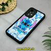 قاب گوشی Galaxy A53 سامسونگ طرح سیلیکونی Solid آینه ای محافظ لنزدار طرح استیج Stitch مشکی کد 44454