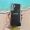 قاب گوشی Galaxy A04S سامسونگ آینه ای PVD دور سیلیکونی طرح اکلیلی شاین لاکچری محافظ لنز دار مشکی کد 52793
