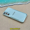 قاب گوشی Galaxy A15 سامسونگ آینه ای PVD دور سیلیکونی طرح اکلیلی شاین لاکچری محافظ لنز دار سفید کد 52798