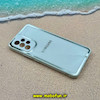 قاب گوشی Galaxy A53 سامسونگ آینه ای PVD دور سیلیکونی طرح اکلیلی شاین لاکچری محافظ لنز دار سفید کد 52811