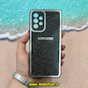 قاب گوشی Galaxy A52 4G - Galaxy A52 5G - Galaxy A52S سامسونگ آینه ای PVD دور سیلیکونی طرح اکلیلی شاین لاکچری محافظ لنز دار مشکی کد 52809
