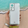قاب گوشی Xiaomi 12T - Xiaomi 12T Pro شیائومی آینه ای PVD دور سیلیکونی طرح اکلیلی شاین لاکچری محافظ لنز دار سفید کد 52847