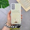 قاب گوشی Galaxy A15 سامسونگ اورجینال ژله ای جاکارتی دار محافظ لنز دار کپسولی به همراه بند آویز دوطرفه طرح سگ کیوت کد 51827