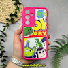 قاب گوشی Galaxy A55 سامسونگ طرح سیلیکونی Solid آینه ای محافظ لنزدار طرح داستان اسباب بازی صورتی فانتزی کد E5-44466