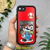 قاب گوشی iPhone 7 - iPhone 8 - iPhone SE 2020 - iPhone SE 2022 آیفون طرح سیلیکونی Solid آینه ای محافظ لنزدار طرح سوپر ماریو Super Mario مشکی کد 44469