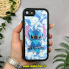 قاب گوشی iPhone 7 - iPhone 8 - iPhone SE 2020 - iPhone SE 2022 آیفون طرح سیلیکونی Solid آینه ای محافظ لنزدار طرح استیج Stitch مشکی کد 44470