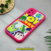 قاب گوشی iPhone 11 آیفون طرح سیلیکونی Solid آینه ای محافظ لنزدار طرح داستان اسباب بازی صورتی فانتزی کد 44482