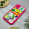 قاب گوشی iPhone 11 Pro Max آیفون طرح سیلیکونی Solid آینه ای محافظ لنزدار طرح داستان اسباب بازی صورتی فانتزی کد 44488