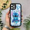 قاب گوشی iPhone 12 Pro آیفون طرح سیلیکونی Solid آینه ای محافظ لنزدار طرح استیج Stitch مشکی کد 44501