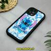 قاب گوشی iPhone 12 Pro آیفون طرح سیلیکونی Solid آینه ای محافظ لنزدار طرح استیج Stitch مشکی کد 44501