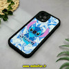 قاب گوشی iPhone 12 Pro Max آیفون طرح سیلیکونی Solid آینه ای محافظ لنزدار طرح استیج Stitch مشکی کد 44507