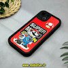 قاب گوشی iPhone 13 آیفون طرح سیلیکونی Solid آینه ای محافظ لنزدار طرح سوپر ماریو Super Mario مشکی کد 44509