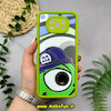 قاب گوشی Poco X3 - Poco X3 Pro شیائومی طرح سیلیکونی Solid آینه ای محافظ لنزدار طرح کارخانه هیولاها سبز فسفری کد 44533