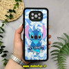 قاب گوشی Poco X3 - Poco X3 Pro شیائومی طرح سیلیکونی Solid آینه ای محافظ لنزدار طرح استیج STITCH مشکی کد 44537