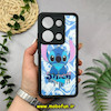 قاب گوشی Redmi Note 13 Pro 4G / Poco M6 Pro 4G شیائومی طرح سیلیکونی Solid آینه ای محافظ لنزدار طرح استیج STITCH مشکی کد 44566