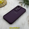 قاب گوشی Galaxy A35 سامسونگ طرح سیلیکونی Solid لوگو دار محافظ لنزدار بنفش کد 53029