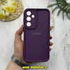 قاب گوشی Galaxy A35 سامسونگ طرح سیلیکونی Solid لوگو دار محافظ لنزدار بنفش کد 53029