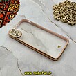 قاب گوشی iPhone XS Max آیفون طرح الکتروپلیتینگ ژله ای شفاف اورجینال یونیک کیس Unique Case محافظ لنز دار صورتی کد 44795