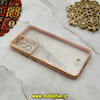 قاب گوشی Galaxy S21 FE سامسونگ طرح الکتروپلیتینگ ژله ای شفاف اورجینال یونیک کیس Unique Case محافظ لنز دار صورتی کد 44820