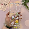 قاب گوشی Galaxy S23 Ultra سامسونگ اورجینال ژله ای اکلیلی شفاف عروسکی برجسته محافظ لنز دار کد 44825
