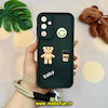 قاب گوشی Galaxy A25 سامسونگ سیلیکونی Solid برجسته محافظ لنزدار طرح BABY بنددار کنفی مشکی کد 52928