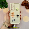 قاب گوشی Galaxy A35 سامسونگ سیلیکونی Solid برجسته محافظ لنزدار طرح BABY بنددار کنفی کرم کد 52930