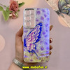 قاب گوشی Galaxy A35 سامسونگ فانتزی SO COOL لاکچری نگین دار کرومی محافظ لنزدار طرح پروانه کد 53731