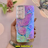 قاب گوشی Galaxy A35 سامسونگ فانتزی SO COOL لاکچری نگین دار کرومی محافظ لنزدار طرح پروانه کد 53732