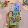 قاب گوشی Galaxy A35 سامسونگ فانتزی SO COOL لاکچری نگین دار کرومی محافظ لنزدار طرح پروانه کد 53733