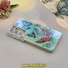 قاب گوشی Galaxy A35 سامسونگ فانتزی SO COOL لاکچری نگین دار کرومی محافظ لنزدار طرح پروانه کد 53733