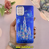 قاب گوشی Galaxy A51 سامسونگ فانتزی SO COOL لاکچری نگین دار کرومی محافظ لنزدار طرح قصر کد 53743