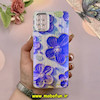 قاب گوشی Galaxy A51 سامسونگ فانتزی SO COOL لاکچری نگین دار کرومی محافظ لنزدار طرح گل کد 53744